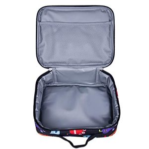 Wildkin 33600 Monsters Lunch Box, Insulated, Moisture Resistant, and Easy to Clean with Helpful Extras for Quick and Simple Organization, Olive Kids Design