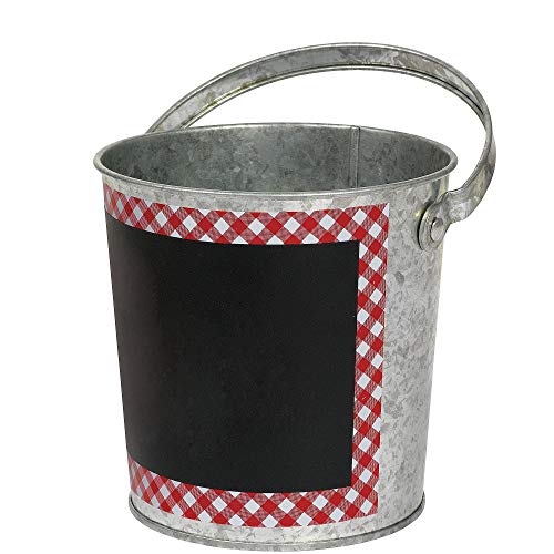 amscan Picnic Party Chalkboard Bucket, 4.75"