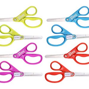 Stanley Guppy 5-Inch Blunt Tip Kids Scissors, 8-Pack, Assorted Colors (SCI5BT-8PK)