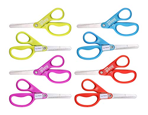 Stanley Guppy 5-Inch Blunt Tip Kids Scissors, 8-Pack, Assorted Colors (SCI5BT-8PK)