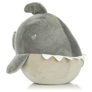 Cuddle Pal - Round Large Shark - Shadow - Stuffed Animal Plush 11.5"