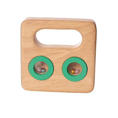 Manhattan Toy Musical Shapes Maraca Wooden Toddler Instrument Toy