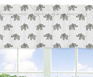 Sweet Jojo Designs Blush Pink, Grey and White Watercolor Elephant Safari Girl Twin Kid Childrens Bedding Comforter Set - 4 Pieces