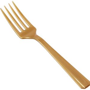amscan Gold Plastic Forks | Party Supply | 240 ct.