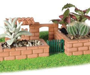 Teifoc Small Garden Brick & Mortar Building Set & Educational Toy - Intro to Engineering & STEM Learning