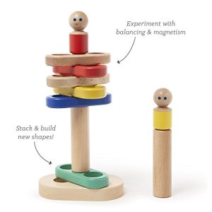 11 Piece Tegu Magnetic Floating Stacker Building Block Set, Big Top