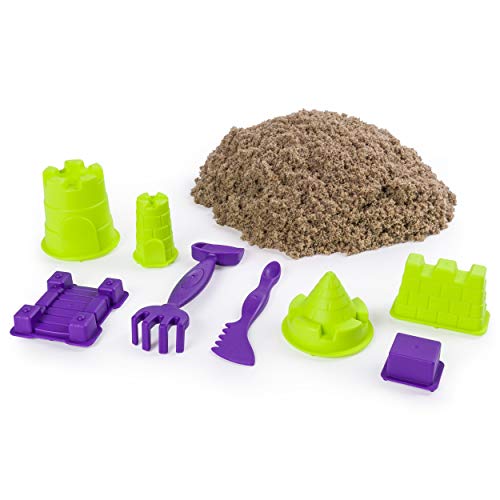 Kinetic Sand Beach Sand Kingdom Playset with 3lbs of Beach Sand, for Ages 3 and Up