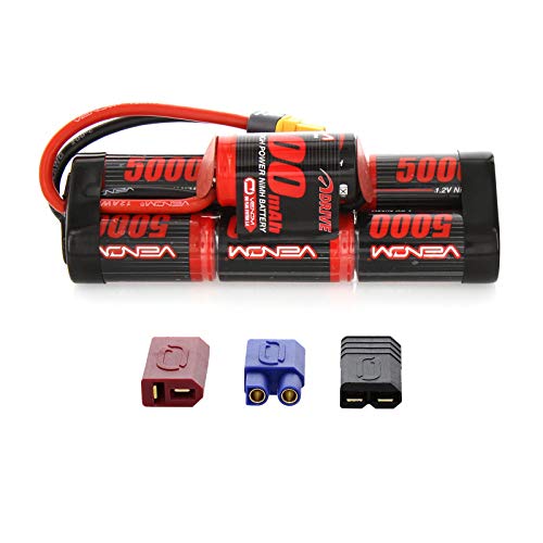 Venom 8.4V 5000mAh 7-Cell Hump Pack NiMH Battery with Universal Plug 2.0 (Traxxas / Deans / EC3)