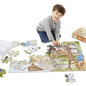 Melissa & Doug Endangered Species Floor Puzzle (Easy-Clean Surface, Promotes Hand-Eye Coordination, 48 Pieces, 24” L x 36” W, Great Gift for Girls and Boys - Best for 3, 4, 5, and 6 Year Olds)