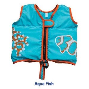 SwimWays 6051230 Swim Vest, Aqua Fish