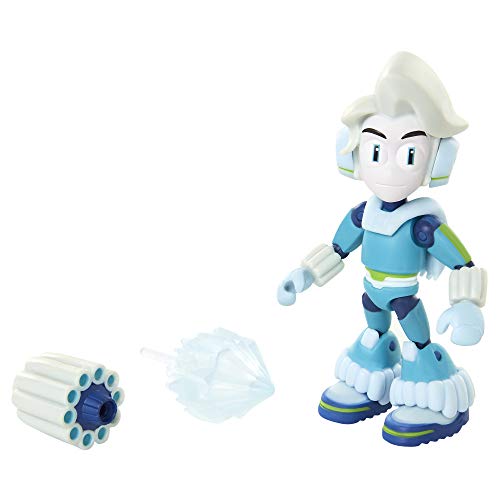 Mega Man Fully Charged – Ice Man Articulated Action Figure with Ice Blast and Ice Man Buster Accessory (to swap onto The Mega Man Figure)! Based on The New Show!