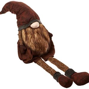 Bright Ideas Lg Woodland Plush Long Legs Santa, Multicolor