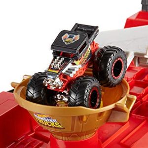 Hot Wheels Monster Trucks Downhill Race & Go Playset