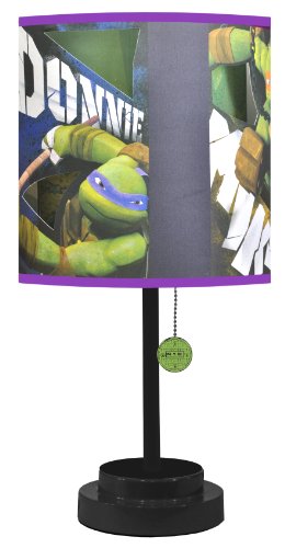 Nickelodeon TMNT Table Lamp with Die Cut Lamp Shade