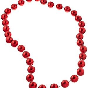 Jumbo Party Beads (red) Party Accessory (1 count) (1/Card)