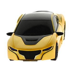 ICS CIS 1:32 Die Cast Transformable Car to Robot with Sound/Light Vehicle, Yellow