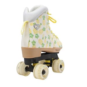 Circle Society Classic Adjustable Indoor and Outdoor Childrens Roller Skates - Crushed Pineapple