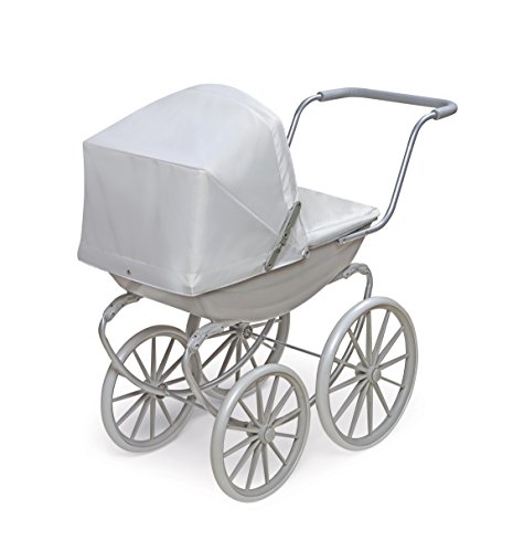 Badger Basket London Doll Pram ,fits American Girl Dolls, Gray