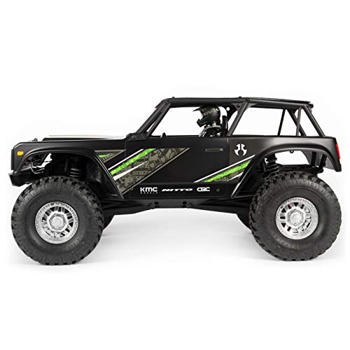 Axial Wraith 1.9 1/10 Scale Electric 4WD RTR RC Rock Crawler with 2.4GHz Tx/Rx System, Black