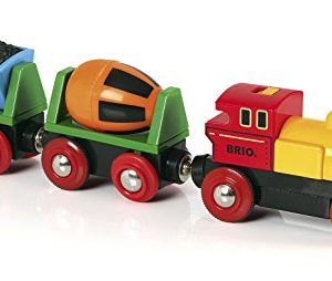 BRIO World - 33319 Battery Operated Action Train | 3 Piece Toy Train for Kids Ages 3 and Up