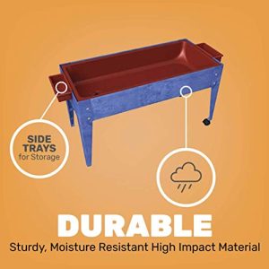 Constructive Playthings Sand and Water Table with Dry-Erase Top, Indoor and Outdoor Friendly