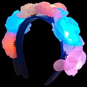 WeGlow International Flashing Light Up Flower (2 Set) Headband