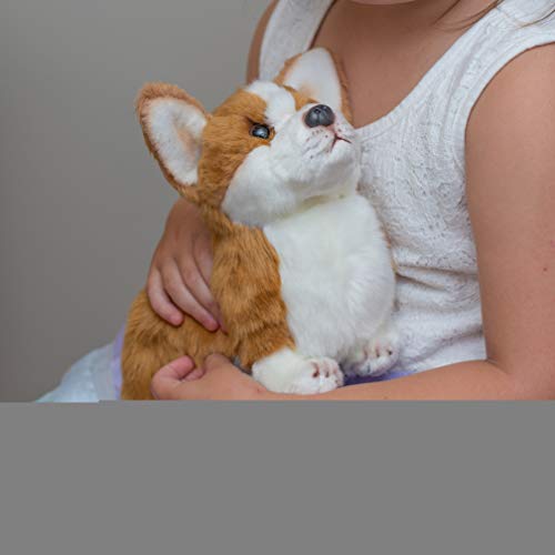 Nat and Jules Standing Small Corgi Dog Children's Plush Stuffed Animal Toy