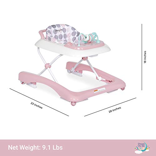 Dream On Me Tiny Toes Walker in Pink