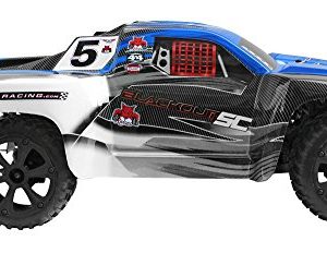 Redcat Racing Blackout SC 1/10 Scale Electric Short Course Truck with Waterproof Electronics Vehicle, Blue