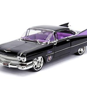 DC Comics Bombshells Catwoman & 1959 Cadillac Die-cast Car, 1:24 Scale Vehicle & 2.75" Collectible Figurine 100% Metal
