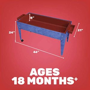 Constructive Playthings Sand and Water Table with Dry-Erase Top, Indoor and Outdoor Friendly