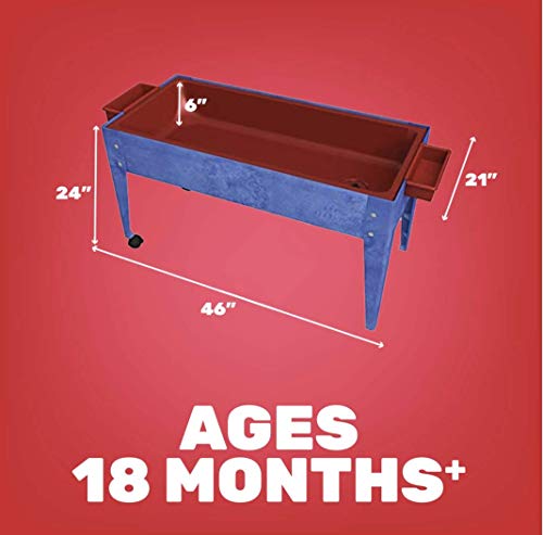 Constructive Playthings Sand and Water Table with Dry-Erase Top, Indoor and Outdoor Friendly