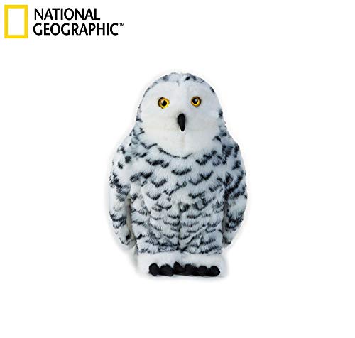 National Geographic Plush Snowy Owl Stuffed Animal Plush Toy Medium