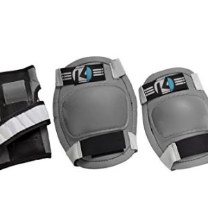 Kryptonics Starter Knee, Elbow, Wrist Pad Set, Grey