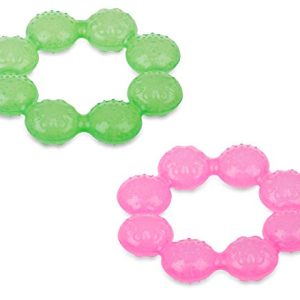 Nuby IcyBite Soothing Ring Teether 2pk - Colors May Vary
