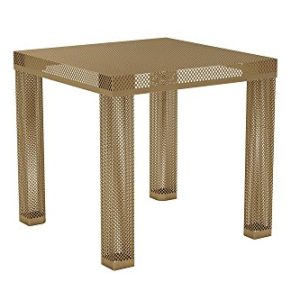 Novogratz Iconic Modern Metal End Table, Gold