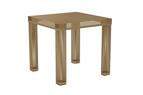 Novogratz Iconic Modern Metal End Table, Gold
