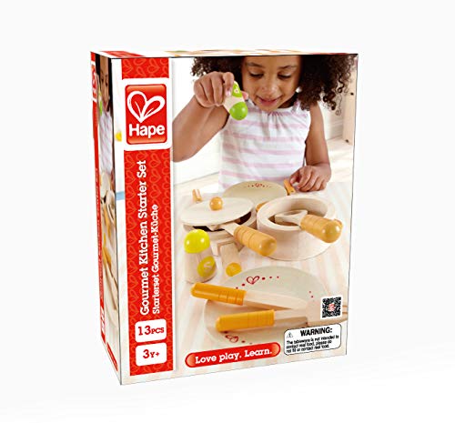 Hape Gourmet Play Kitchen Starter Accessories Wooden Play Set