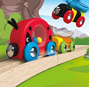 Hape Wooden Railway Lucky Ladybug and Friends Train Set
