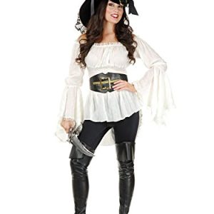 Charades Women's Pirate Lady Vixen Costume Blouse