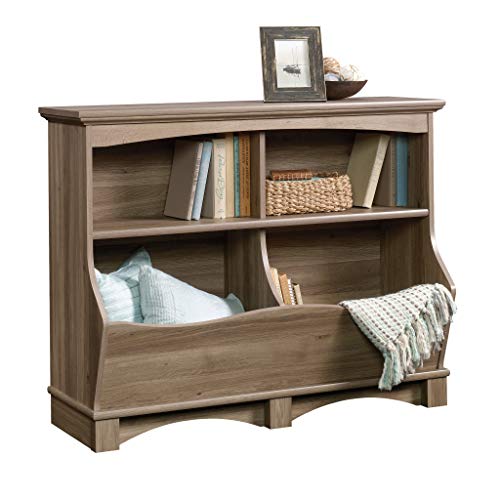 Sauder Harbor View Bin Bookcase, Salt Oak finish