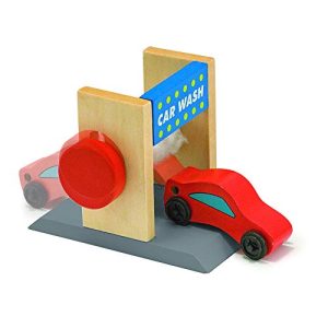 Melissa & Doug Deluxe Wooden Parking Garage Play Set