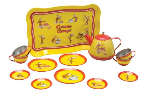 Schylling Curious George Tin Tea Set