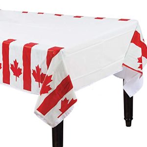 Waving Flag Party Table Cover, 54" x 96"