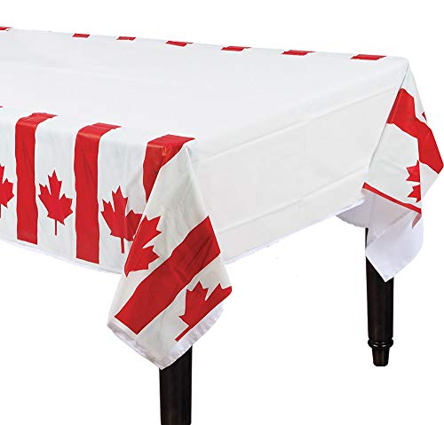 Waving Flag Party Table Cover, 54" x 96"