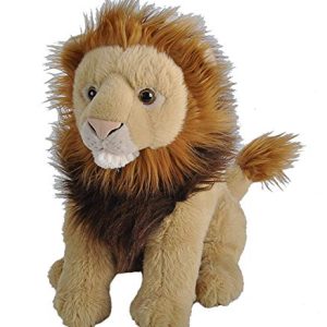 Wild Republic Lion Plush, Stuffed Animal, Plush Toy, Kids Gifts, Zoo Animals, Sitting, 13 inches