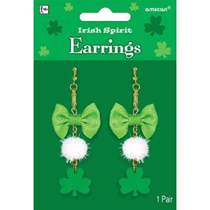 amscan St. Patrick's Day Irish Spirit Earrings, 9 Ct. | Party Accessory