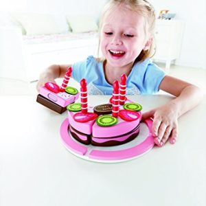 Hape Double Flavored Birthday Cake Kid's Wooden Play Kitchen Toys and Accessories