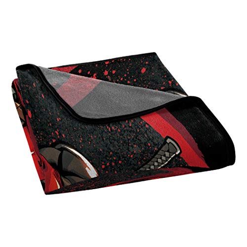 Marvel Deadpool, "Tough Guy" Micro Raschel Throw Blanket, 46" x 60", Multi Color