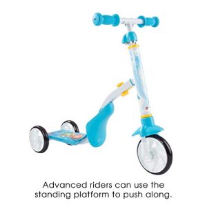 Lil' Rider 2-in-1 Convertible Scooter for Toddlers & Children – Adjustable Sit & Stand Indoor Or Outdoor Balance Ride-On Toy for Boys & Girls